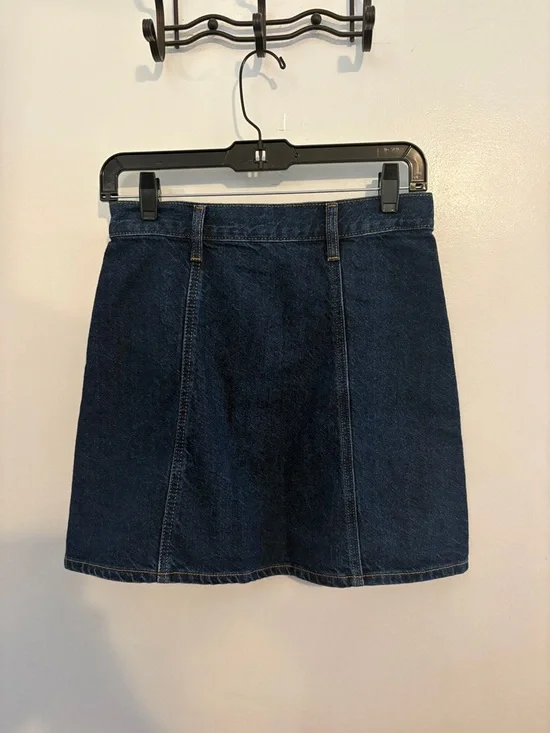 Levi’s A-Line Button Up Denim Mini Skirt 26 - Picture 6 of 9